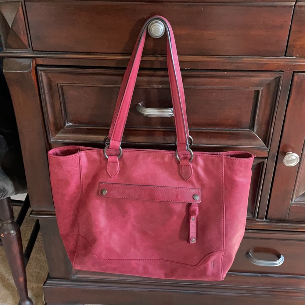 Frye leather tote bag